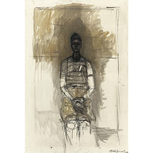 - Alberto Giacometti , 1901-1966 Portrait de Caroline Oil on canvas comparable sale