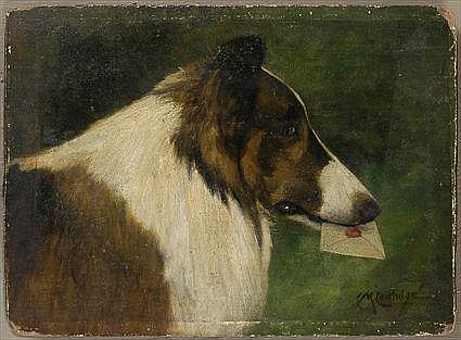 Cassius Marcellus Coolidge comparable auction result: cassius marcellus coolidge 1844 1934 collie oil
