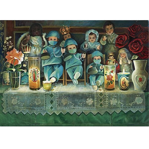 Elena Climent comparable auction result: elena climent b 1955 ni os doctores