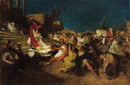 Boris Izrailevic Anisfel'd comparable auction result: caesar and cleopatra