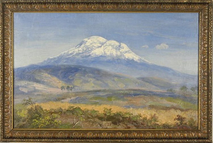 César Villacrés comparable auction result: mountain view