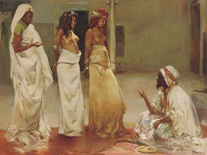 the slave market · Christie's · 2008-07-02 Jose Navarro y Llorens comparable auction result: the slave market