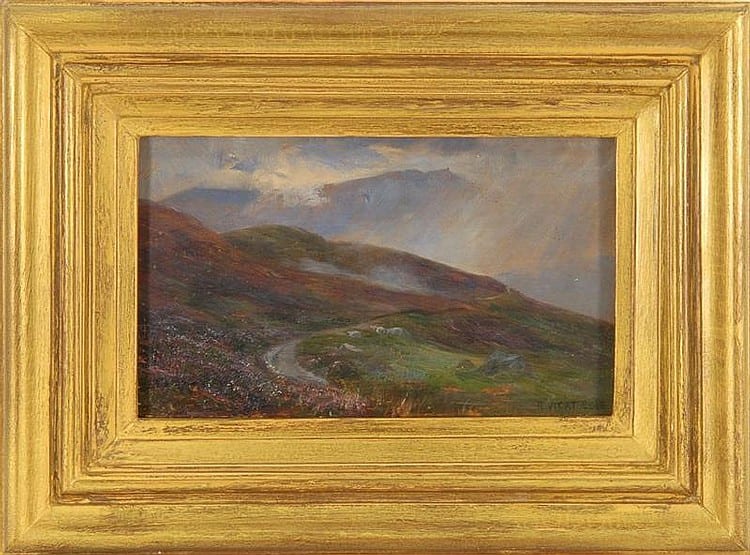 rex vicat cole british 1870 1940 highland landscape oil on panel 5 x 9 framed · Eldred's · 2008-06-27 Rex Vicat Cole comparable auction result: rex vicat cole british 1870 1940 highland landscape oil on panel 5 x 9 framed