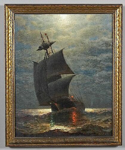 Auction comp thumbnail for James Gale Tyler oil painting on canvas, depicting (Dallas Auction Gallery, Lot 54)