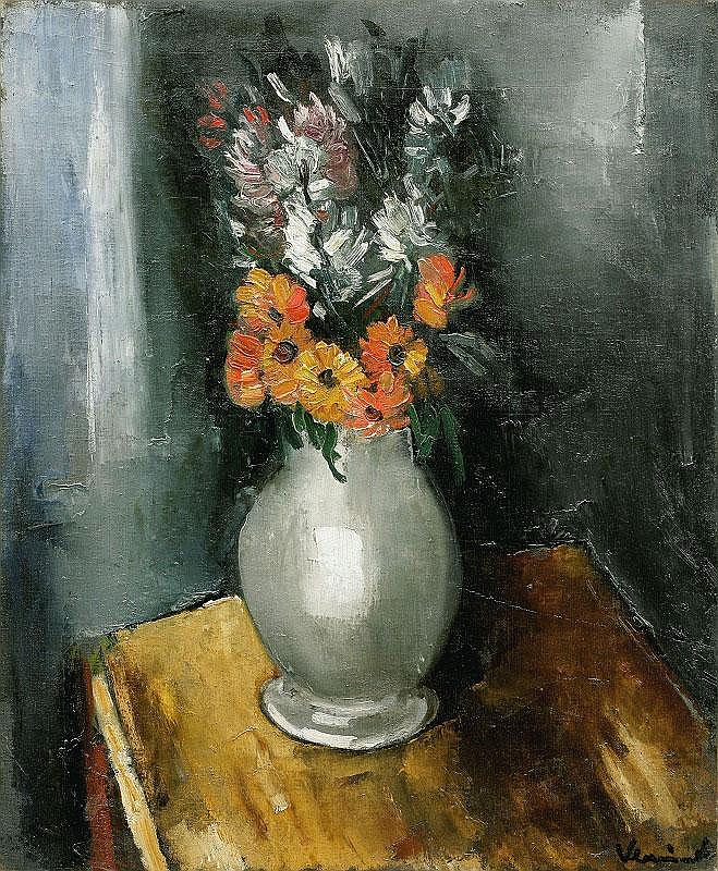 Maurice de Vlaminck, Vase de fleurs oil on canvas, comparable sale