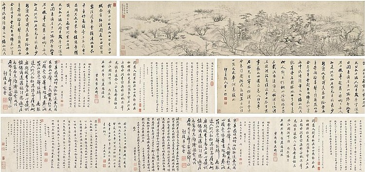 thatched hut in zhexi · Christie's · 2008-05-26 Shibiao Cha comparable auction result: thatched hut in zhexi