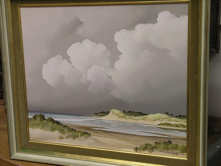 Andre de Lievin comparable auction result: andre de lievin oil on canvas arcachon 18 x