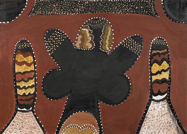 Hector Chundaloo Jandany comparable auction result: hector chundaloo jandany circa 1929 2006 winifred springs texas downs natural earth pigments and natural binders on canvas