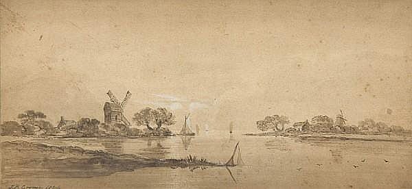 John Berney Crome comparable auction result: john berney crome british 1794 1842 on the norfolk broads