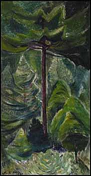 Emily Carr 1871 - 1945 Canadian oil on board sold by Heffel, lot 191 — auction record photograph