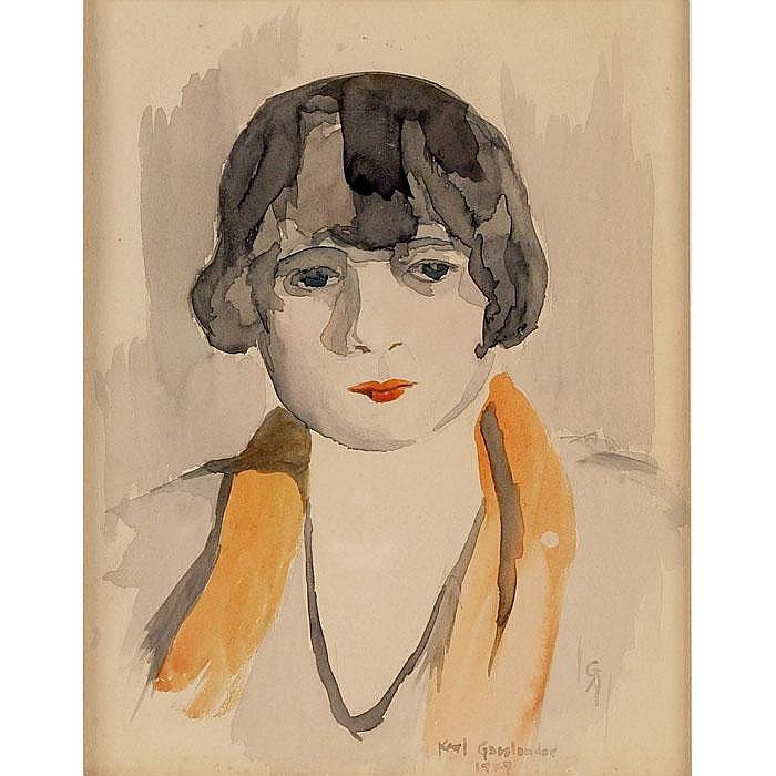 Karl Gasslander comparable auction result: karl gasslander american 1905 1997 portrait of