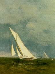 frederick de bourg richards american 1822 1903 america s cup yacht race 1887 volunteer and thistle · Bourgeault-Horan Antiquarians · 2000-08-19 Frederick de Bourg Richards comparable auction result: frederick de bourg richards american 1822 1903 america s cup yacht race 1887 volunteer and thistle