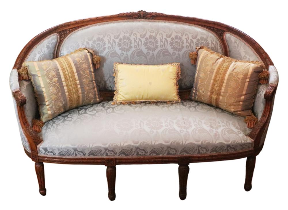 Auction comp thumbnail for Antique French Louis XVI Style Carved Sofa (Kaminski Auctions, Lot 48)
