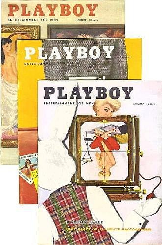 Early Playboy magazine group comparable lot