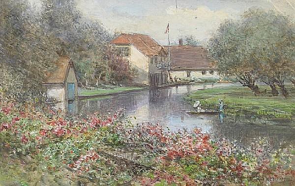 john reed dickinson british 1844 1887 a punt along a river 6 x 9 1 2in · Bonhams · 2009-03-01 John Reed Dickinson comparable auction result: john reed dickinson british 1844 1887 a punt along a river 6 x 9 1 2in