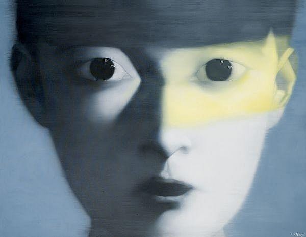 Zhang Xiaogang , B. 1958 Untitled oil on canvas comparable sale