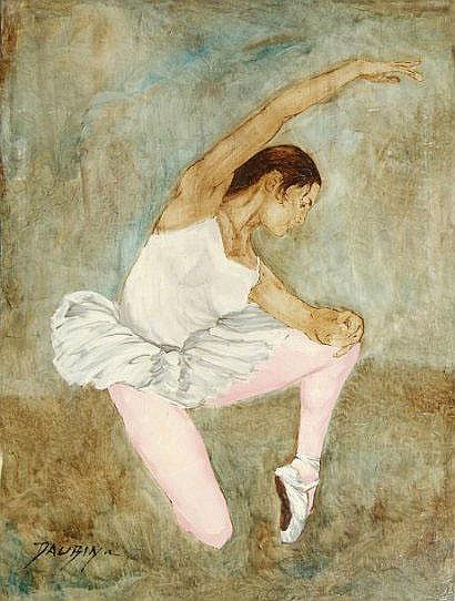 Jean-Pierre Daubin comparable auction result: jean pierre daubin n en 1942 danseuse 1971