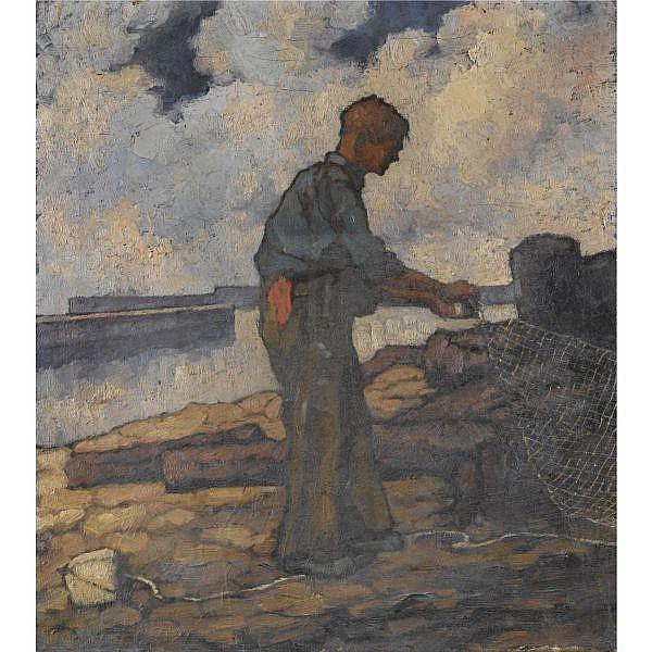 Lilian Lucy Davidson comparable auction result: lilian davidson a r h a 1893 1954 the netter arklow oil on canvas unframed