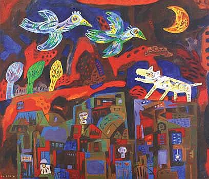 Faizal (b. Solo, C. Java, 1965) Anjing comparable sale