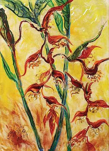 Kartika Affandi (b. Jakarta, 1934) Flowers 2009 comparable sale