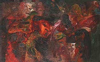Nasirun (b. Cilacap, C. Java, 1965) Podo Ngelamun comparable sale
