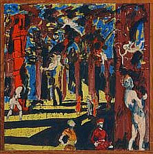 Clifford Wright comparable auction result: clifford wright promenade signed wright 62 and