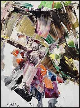 Marcelle Ferron 1924 - 2001 Canadian oil on canvas sold by Heffel, lot 35 — auction record photograph
