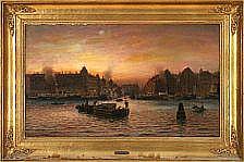 H. Lubbers comparable auction result: holger l bbers sunset at nyhavn in copenhagen