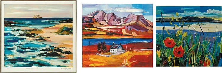 Judith Bridgland (Modern) Poppies by the beach - sold by Shapes Auctioneers & Valuers, lot 640 — auction record photograph