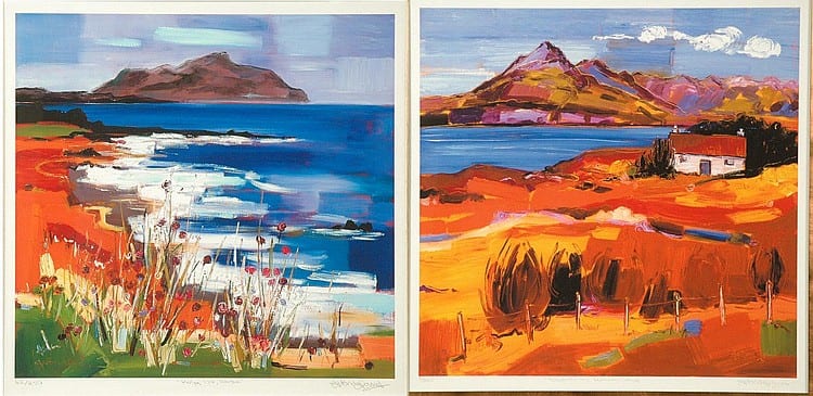 Judith Bridgland (Modern) Towards the Cullins, sold by Shapes Auctioneers & Valuers, lot 641 — auction record photograph