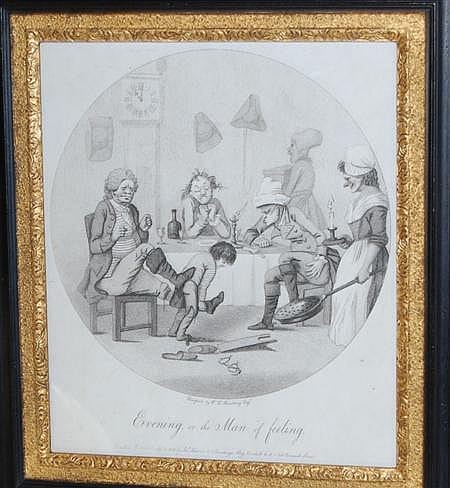 AFTER HENRY WILLIAM BUNBURY (BRITISH 1750-1811) EVENING, OR THE MAN OF FEELING, 1802 sold by Lyon & Turnbull, lot 124 — auction record photograph