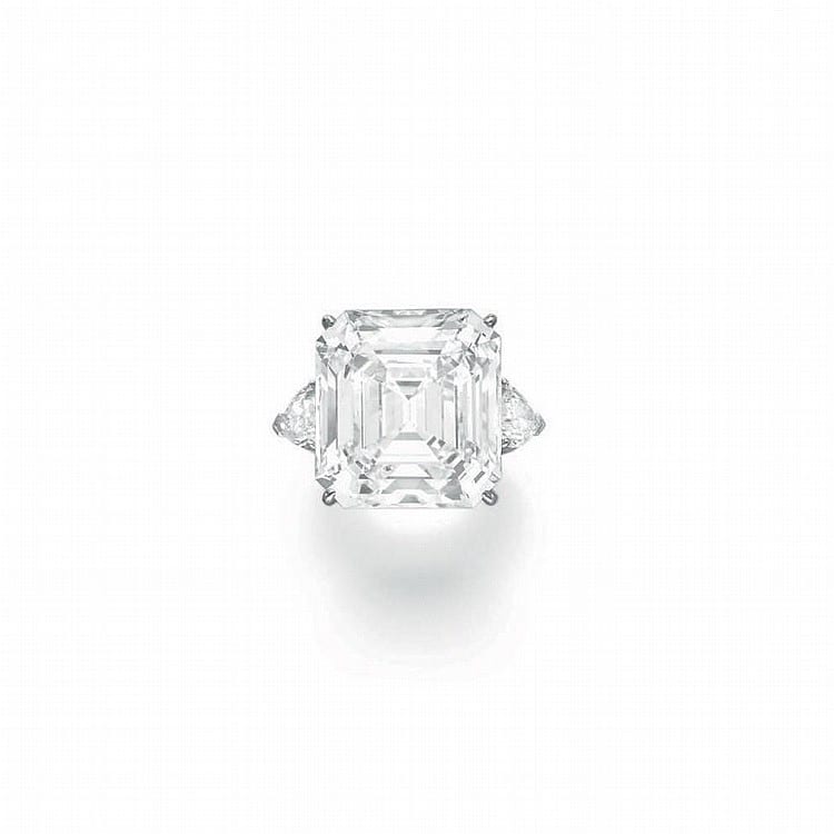THE ANNENBERG DIAMOND AN EXCEPTIONAL DIAMOND RING, BY David Webb comparable sale