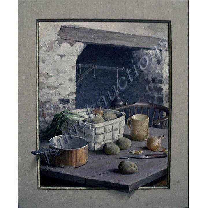 August Albo comparable auction result: august albo russian american 1893 1963 oil on