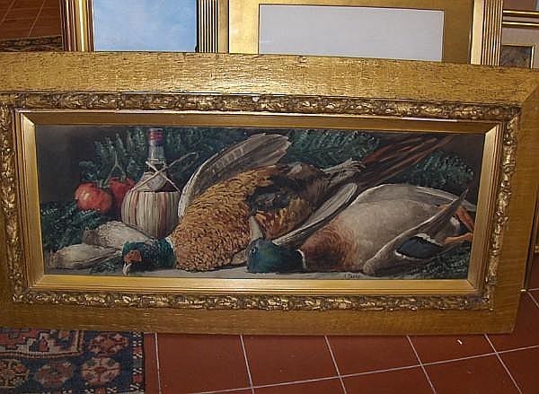 Arthur Dudley comparable auction result: arthur dudley british active circa 1890 1907 still life of game on a ledge