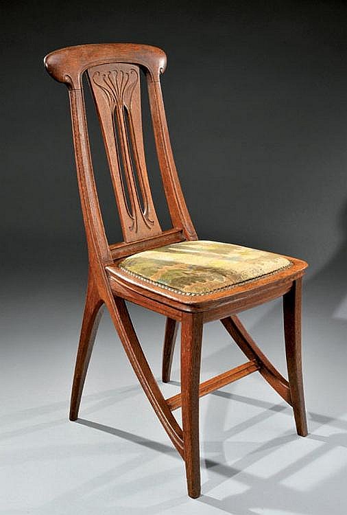 Eugene Gaillard comparable auction result: eugene gaillard 1862 1932 chaise en ch ne