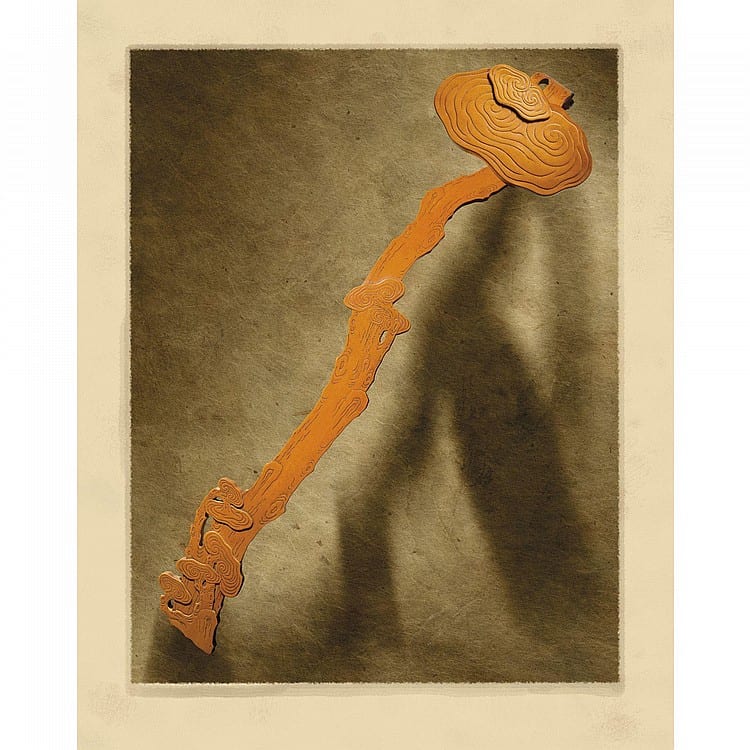 An Imperially Inscribed Bamboo-Veneer Ruyi-Sceptre Qianlong Period, Poem Composed In The Bingzi Year (1756) comparable sale