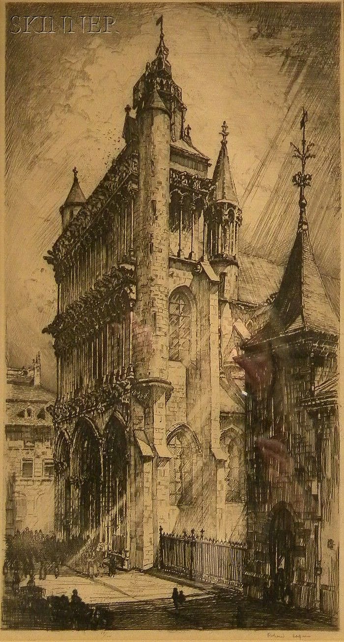 Robert Fulton Logan comparable auction result: robert fulton logan canadian 1899 1959 notre dame dijon signed in pencil robert logan l r numbered 77 100 l c with the a