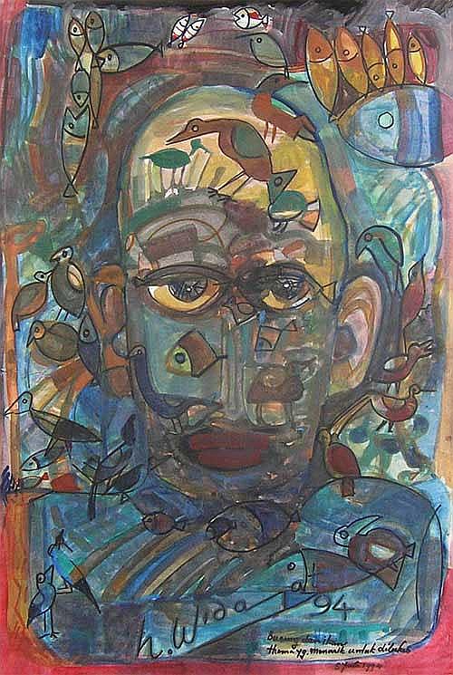 Widayat (Kutoarjo, C. Java, 1919 - Jakarta, 2002) comparable sale