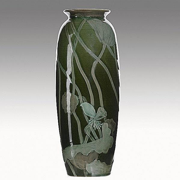 Artus VanBriggle comparable auction result: artus van briggle rookwood exceptional sea green