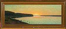 Albert Wang comparable auction result: albert wang solnedgang ved farum signed a