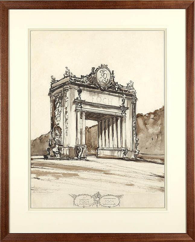 Stanislaw Noakowski comparable auction result: stanislaw noakowski projekt uku triumfalnego dla marsza ka focha w warszawie 1920 r