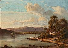 Frederik Christian (1826) Lund comparable auction result: f c ki rschou quiet summer day at a fiord