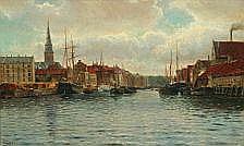 H. Lubbers comparable auction result: holger l bbers scenery from christianshavn