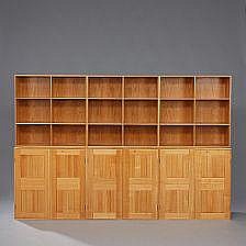 Mogens Svend Koch comparable auction result: mogens koch wall unit of elm consisting of three