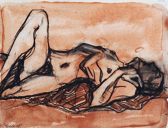 Leonore Adler comparable auction result: leonore adler aktstudie 1988