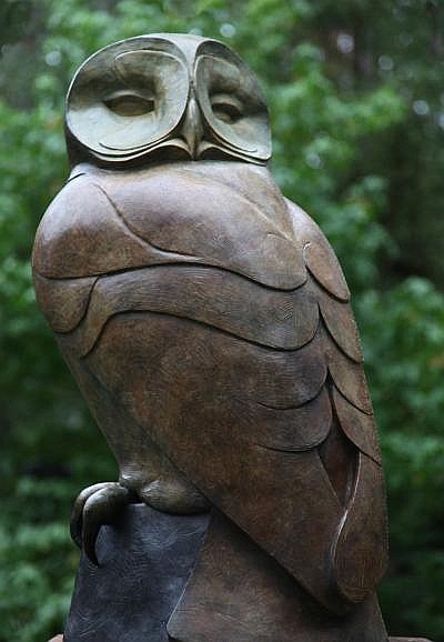 David Meredith comparable auction result: david meredith born 1973 owl looking backwards