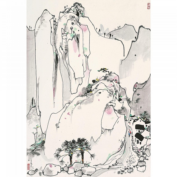 Wu Guanzhong (1919-2010) comparable sale