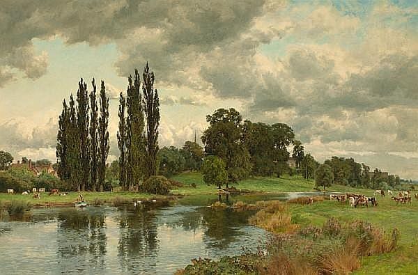 Alfred William Parsons comparable auction result: alfred william parsons british 1847 1920 a summer view of bredon on the avon 49 x 72 1 2in 124 5 x 184 2cm