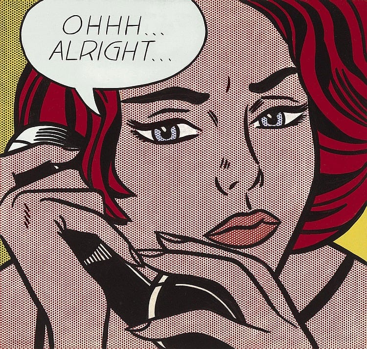 Roy Lichtenstein comparable auction result: roy lichtenstein 1923 1997