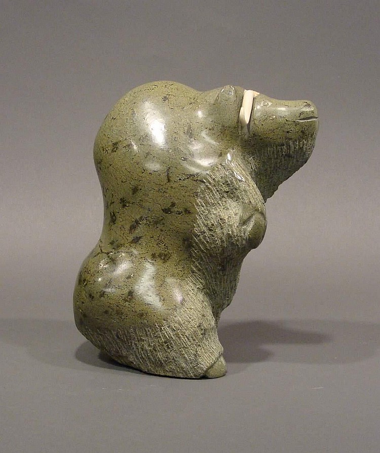 Seepee Ipellie comparable auction result: seepee ipellie frobisher bay a serpentine carving